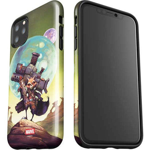 Marvel Rocket Raccoon Armored Arsenal iPhone 11 Pro Max Impact Case