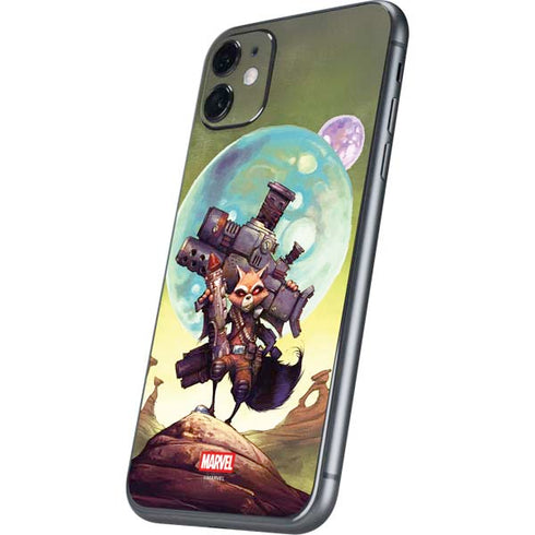 Marvel Rocket Raccoon Armored Arsenal iPhone 11 Skin