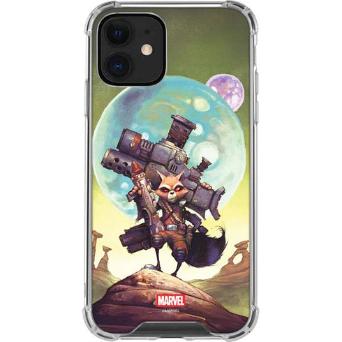 Marvel Rocket Raccoon Armored Arsenal iPhone 12 Mini Clear Case
