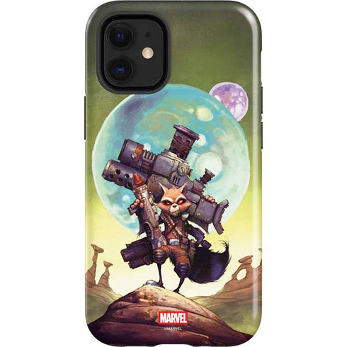 Marvel Rocket Raccoon Armored Arsenal iPhone 12 Mini Impact Case
