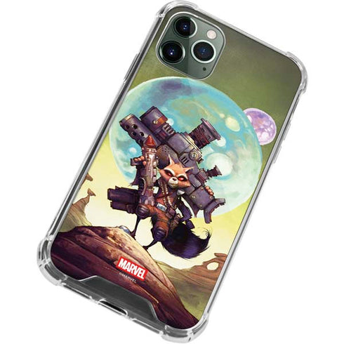 Marvel Rocket Raccoon Armored Arsenal iPhone 12 Pro Clear Case