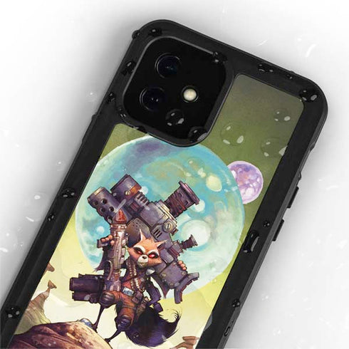 Marvel Rocket Raccoon Armored Arsenal iPhone 12 Waterproof Case