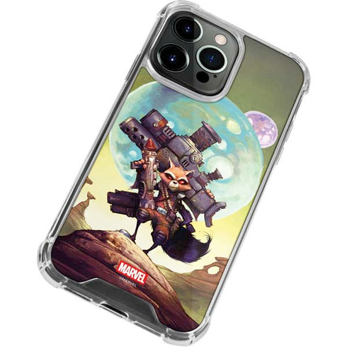 Marvel Rocket Raccoon Armored Arsenal iPhone 13 Pro Clear Case