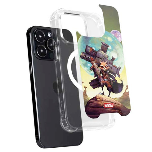 Marvel Rocket Raccoon Armored Arsenal iPhone 13 Pro MagSafe Case
