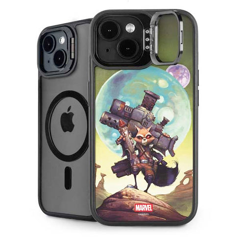 Marvel Rocket Raccoon Armored Arsenal iPhone 14 Kickstand Case