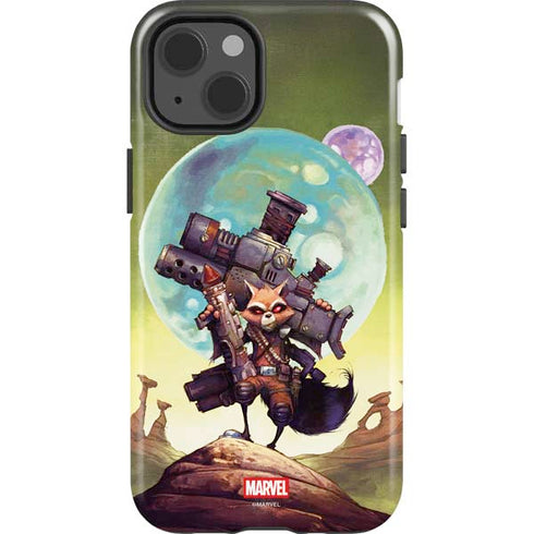 Marvel Rocket Raccoon Armored Arsenal iPhone 15 Plus Impact Case