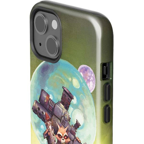 Marvel Rocket Raccoon Armored Arsenal iPhone 15 Plus Impact Case