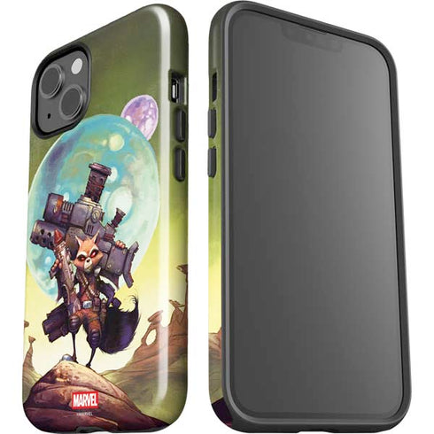 Marvel Rocket Raccoon Armored Arsenal iPhone 15 Plus Impact Case