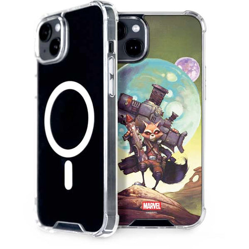 Marvel Rocket Raccoon Armored Arsenal iPhone 15 Plus MagSafe Case