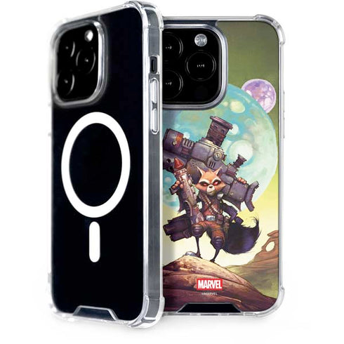 Marvel Rocket Raccoon Armored Arsenal iPhone 15 Pro MagSafe Case