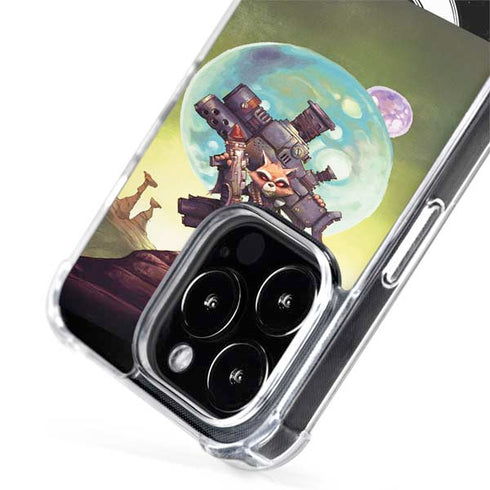 Marvel Rocket Raccoon Armored Arsenal iPhone 15 Pro MagSafe Case