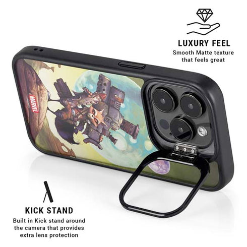 Marvel Rocket Raccoon Armored Arsenal iPhone 15 Pro Max Kickstand Case