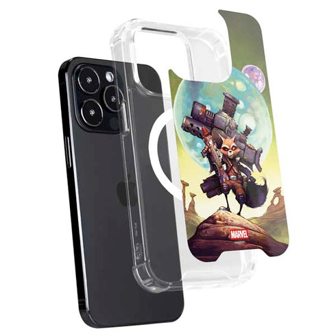 Marvel Rocket Raccoon Armored Arsenal iPhone 15 Pro Max MagSafe Case