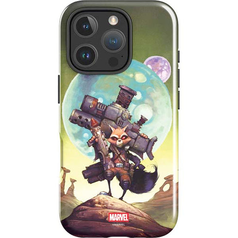 Marvel Rocket Raccoon Armored Arsenal iPhone 16 Pro Impact Case