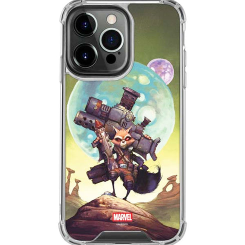 Marvel Rocket Raccoon Armored Arsenal iPhone 16 Pro Max Clear Case