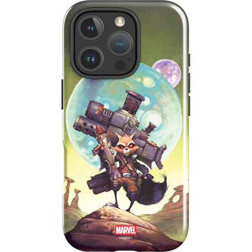 Marvel Rocket Raccoon Armored Arsenal iPhone 16 Pro Max Impact Case
