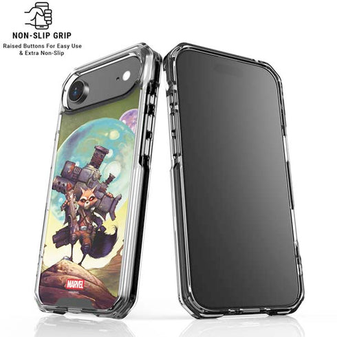 Marvel Rocket Raccoon Armored Arsenal iPhone 17 Air Clear Case