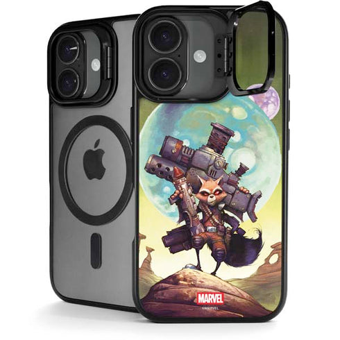 Marvel Rocket Raccoon Armored Arsenal iPhone 17 Kickstand Case
