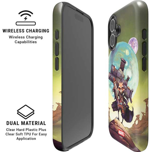 Marvel Rocket Raccoon Armored Arsenal iPhone 17 Magsafe Impact Case