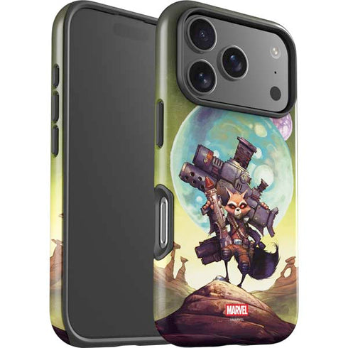 Marvel Rocket Raccoon Armored Arsenal iPhone 17 Pro Impact Case