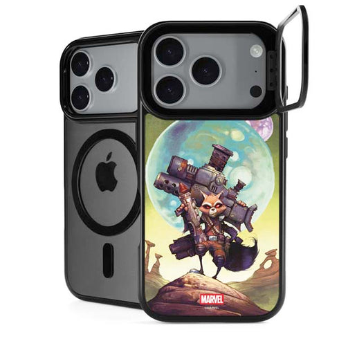 Marvel Rocket Raccoon Armored Arsenal iPhone 17 Pro Kickstand Case