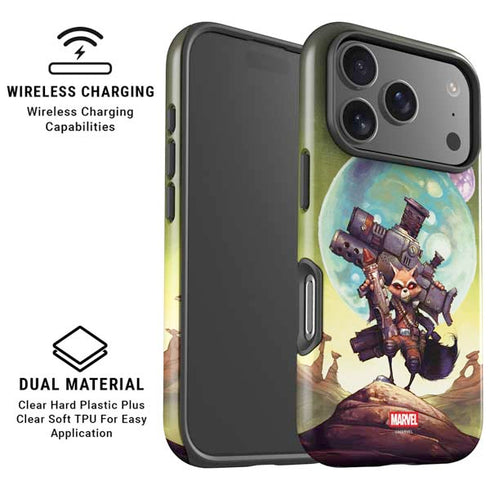 Marvel Rocket Raccoon Armored Arsenal iPhone 17 Pro Max Magsafe Impact Case