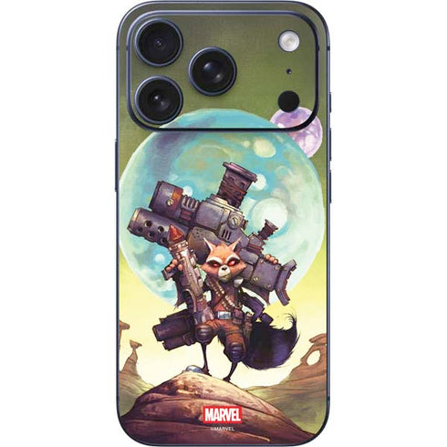 Marvel Rocket Raccoon Armored Arsenal iPhone 17 Pro Skin