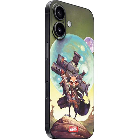 Marvel Rocket Raccoon Armored Arsenal iPhone 17 Skin