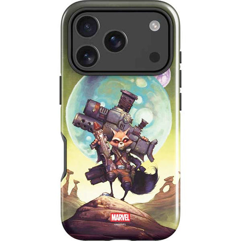 Marvel Rocket Raccoon Armored Arsenal iPhone 18 Pro Impact Case