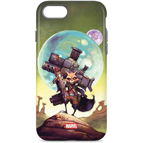 Marvel Rocket Raccoon Armored Arsenal iPhone Cases