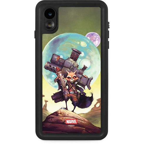 Marvel Rocket Raccoon Armored Arsenal iPhone XR Waterproof Case