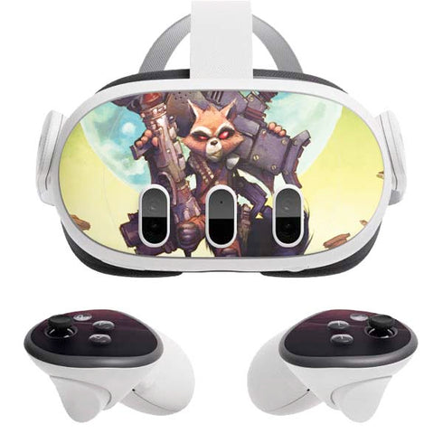 Marvel Rocket Raccoon Armored Arsenal Meta Quest 3 Skin