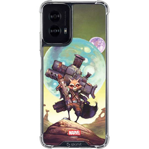 Marvel Rocket Raccoon Armored Arsenal Moto G Power 5G (2024) Clear Case