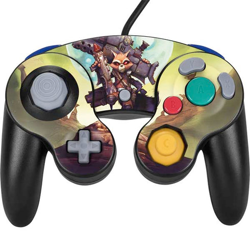 Marvel Rocket Raccoon Armored Arsenal Nintendo GameCube Controller Skin
