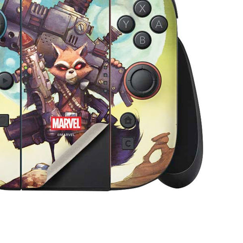 Marvel Rocket Raccoon Armored Arsenal Nintendo Switch 2 (2025) Joy-Con Controller Skin