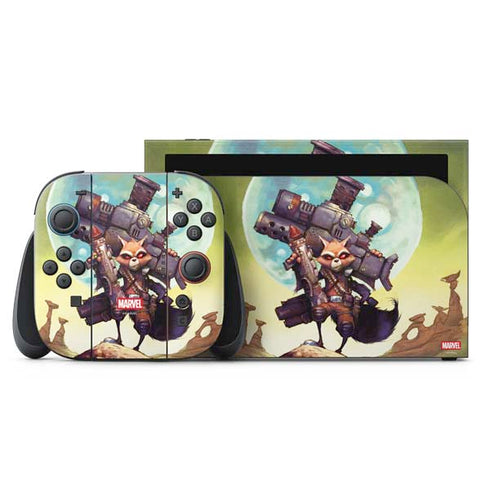 Marvel Rocket Raccoon Armored Arsenal Nintendo Switch 2 (2025) with Joy-Con Skin