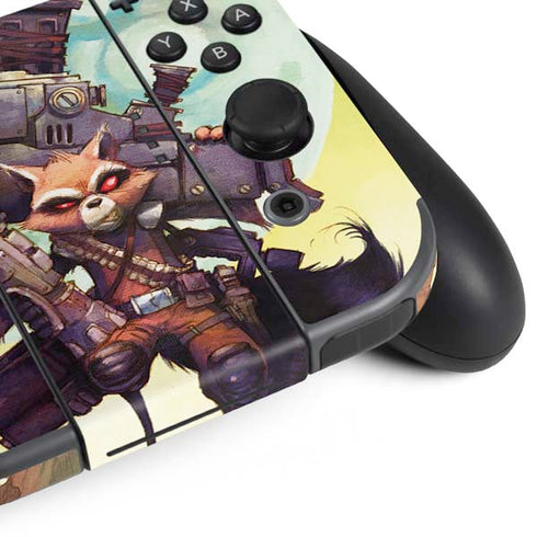 Marvel Rocket Raccoon Armored Arsenal Nintendo Switch Bundle Skin