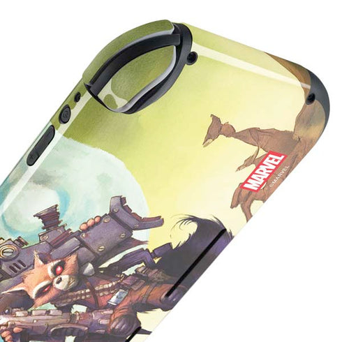 Marvel Rocket Raccoon Armored Arsenal Nintendo Switch Lite Skin