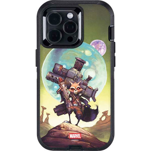 Marvel Rocket Raccoon Armored Arsenal Otterbox Defender iPhone Skin