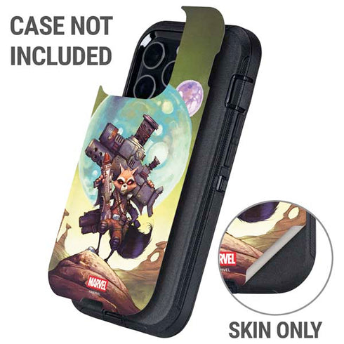 Marvel Rocket Raccoon Armored Arsenal Otterbox Defender iPhone Skin
