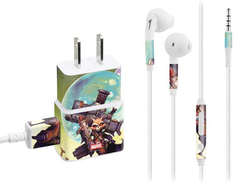 Marvel Rocket Raccoon Armored Arsenal Phone Charger Skin