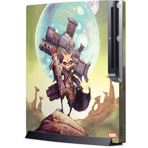 Marvel Rocket Raccoon Armored Arsenal Playstation 3 & PS3 Slim Skin