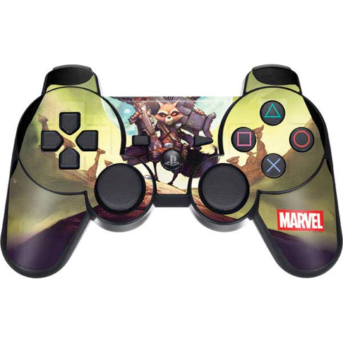 Marvel Rocket Raccoon Armored Arsenal PS3 Dual Shock wireless controller Skin