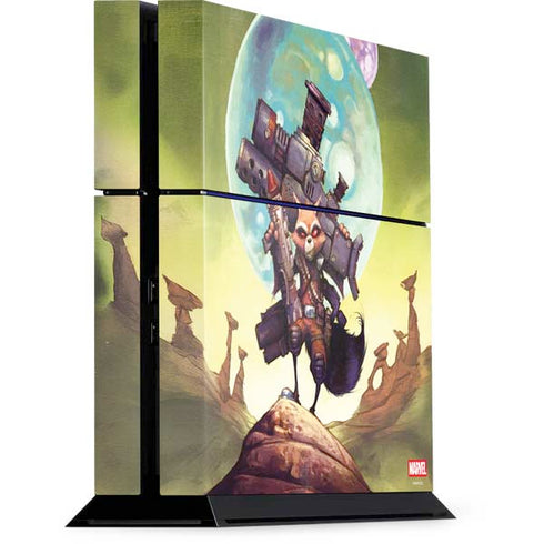 Marvel Rocket Raccoon Armored Arsenal PS4 Console Skin