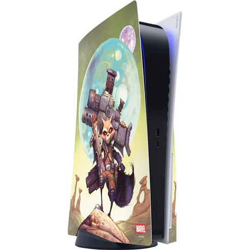 Marvel Rocket Raccoon Armored Arsenal PS5 Console Skin