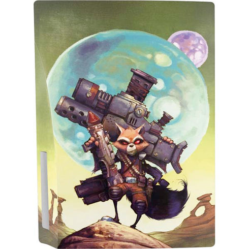 Marvel Rocket Raccoon Armored Arsenal PS5 Console Skin