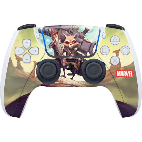 Marvel Rocket Raccoon Armored Arsenal PS5 Controller Skin