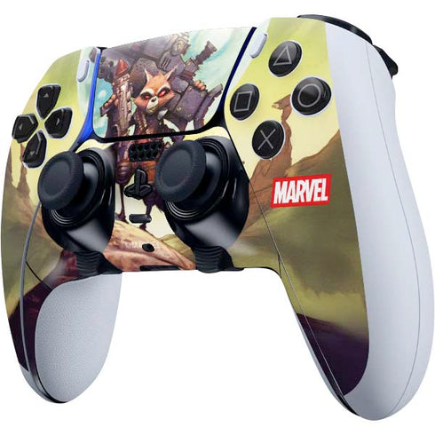 Marvel Rocket Raccoon Armored Arsenal PS5 DualSense Edge Pro Controller Skin