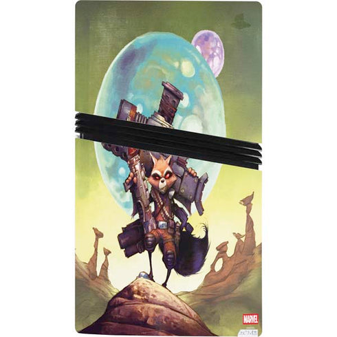 Marvel Rocket Raccoon Armored Arsenal PS5 Pro Bundle Skin