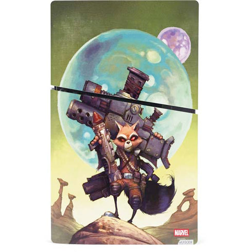 Marvel Rocket Raccoon Armored Arsenal PS5 Slim Digital Edition Bundle Skin